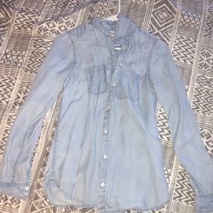 Blue button up cardigan